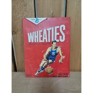 Wheaties Vintage Look Cereal Box Metal Sign 13"x10"